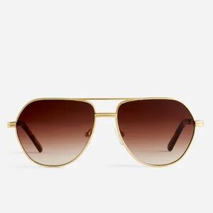 NWT Madewell Wire Frame Aviator Sunglasses